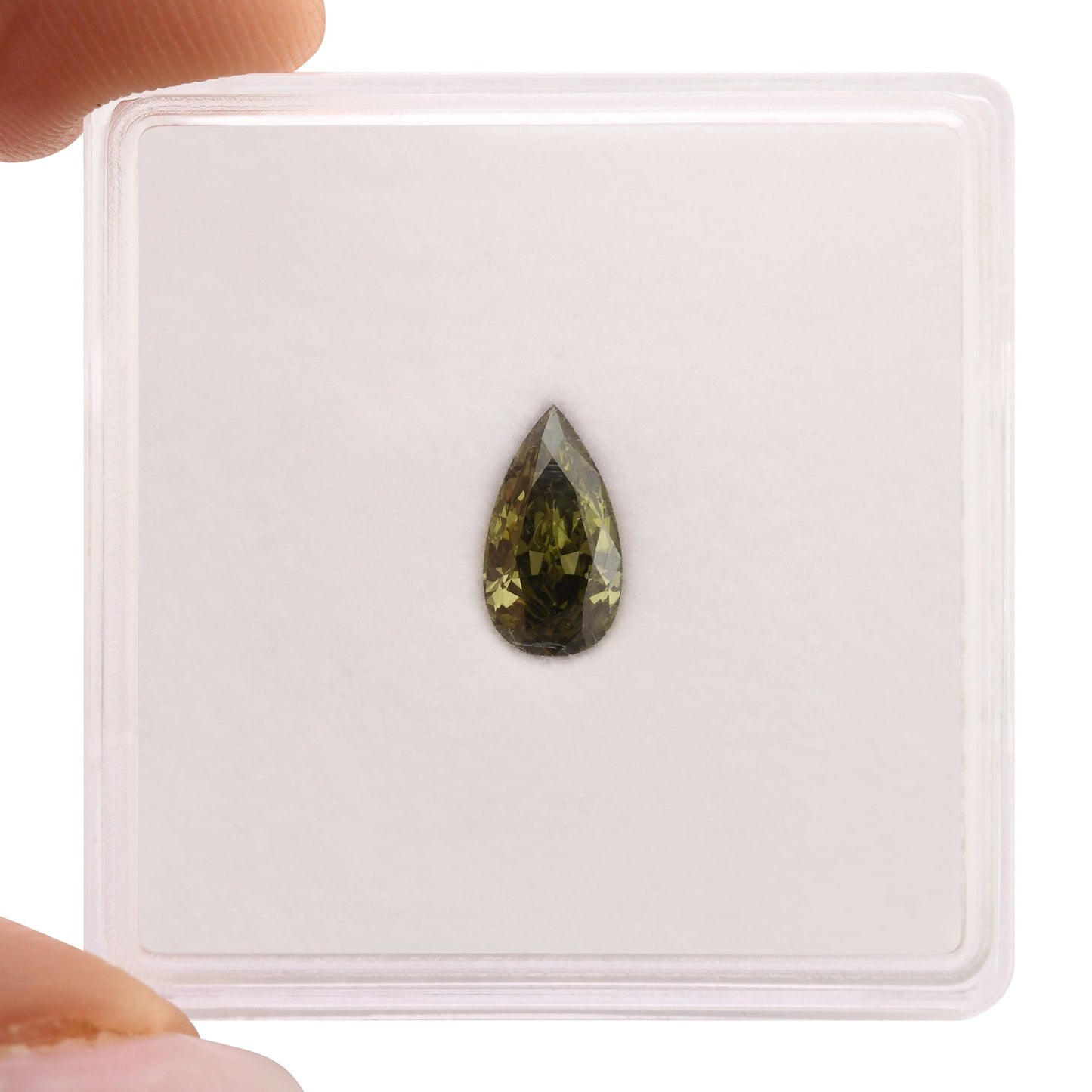 0,45 Karat Chamäleon-Birnen-Diamant VS2 GIA