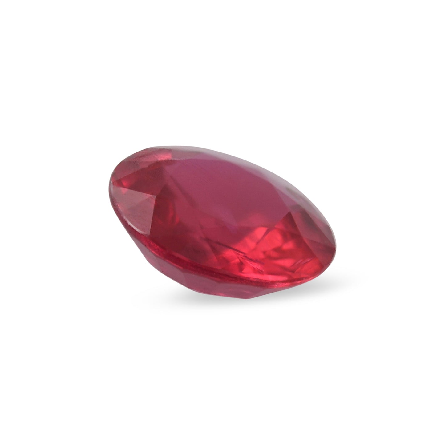 0,45 Karat roter runder Rubin aus Mosambik