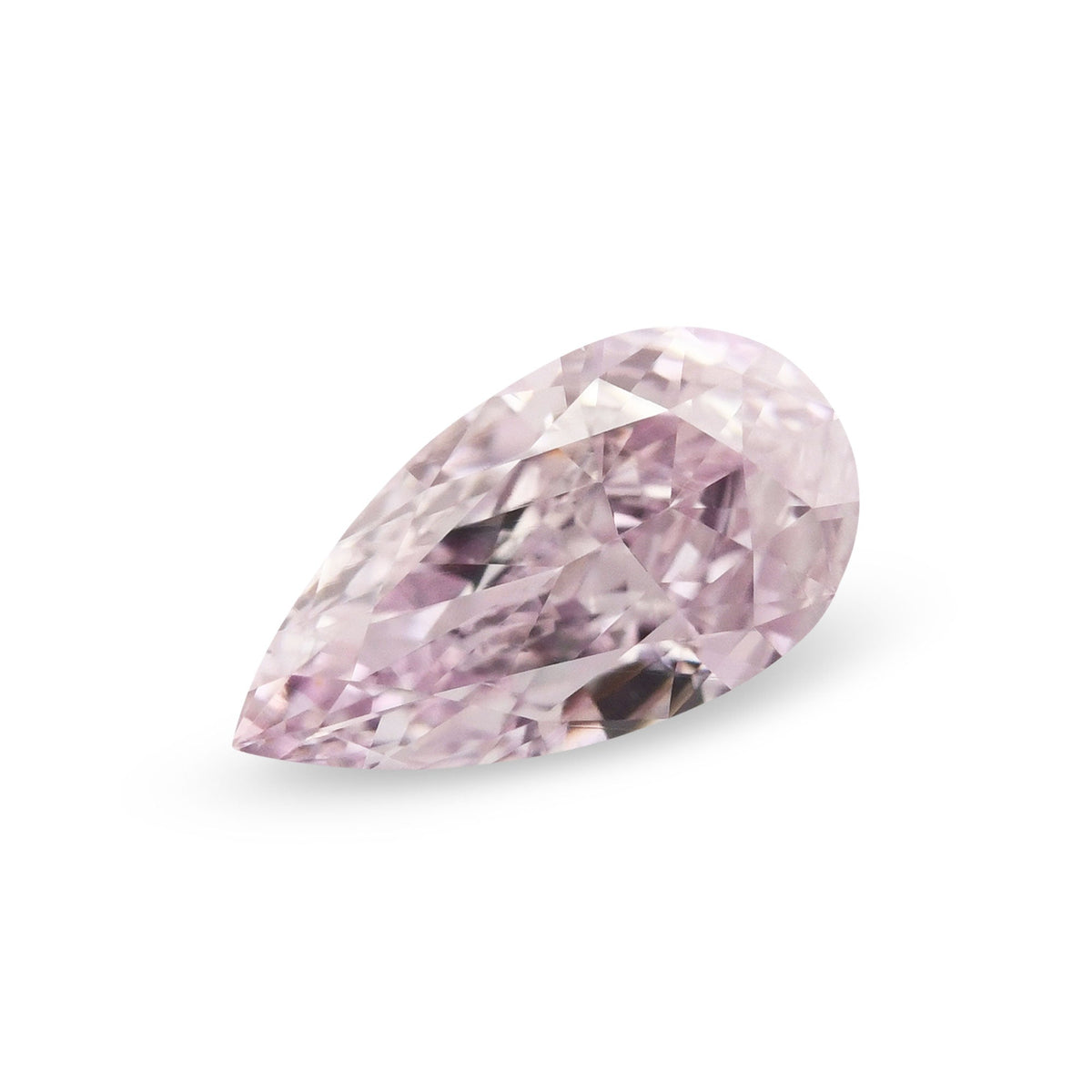 0,46 Karat Fancy Light Purplish Pink Birnenförmiger Diamant VS2 GIA