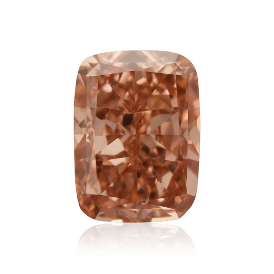 0,48 Karat Fancy Intense Orange Pink Cushion Diamant SI1 GIA