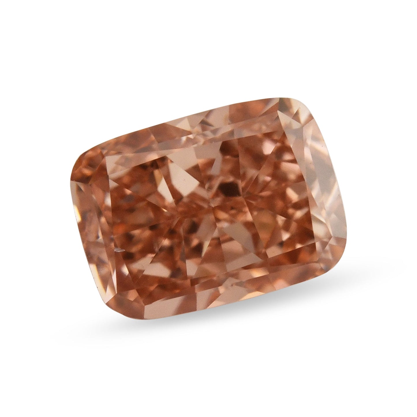 0,48 Karat Fancy Intense Orange Pink Cushion Diamant SI1 GIA