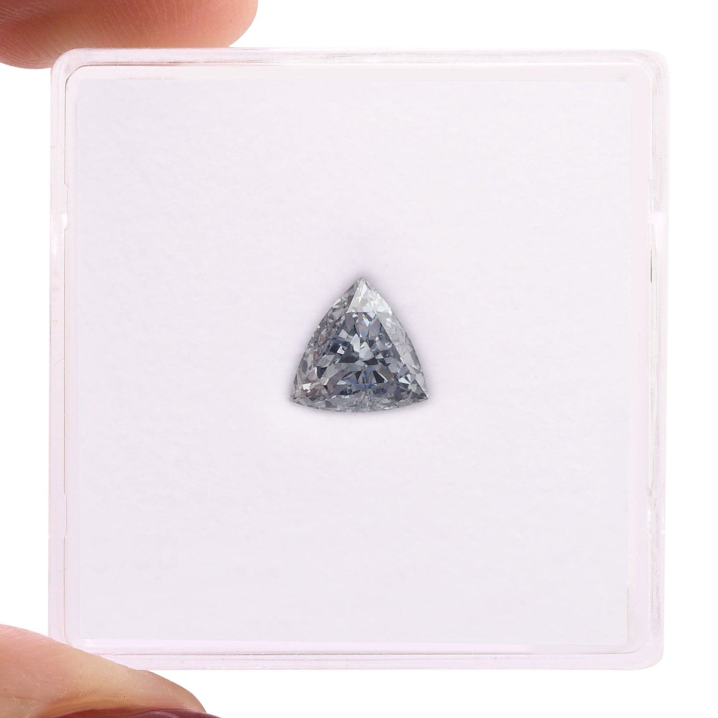 0.50 Carat Fancy Intense Blue Triangle Diamond VVS1 GIA