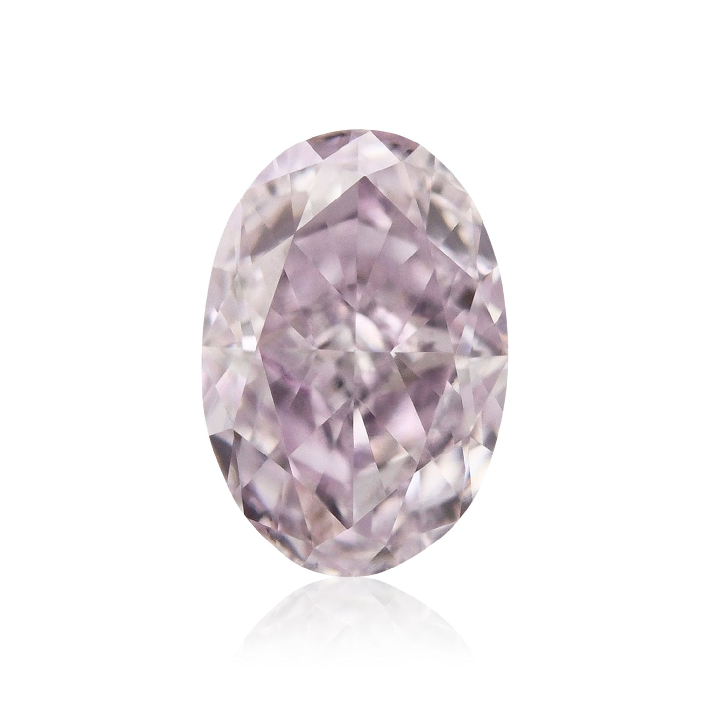 0,50 Karat Fancy Light Purplish Pink Oval Diamond SI1 GIA