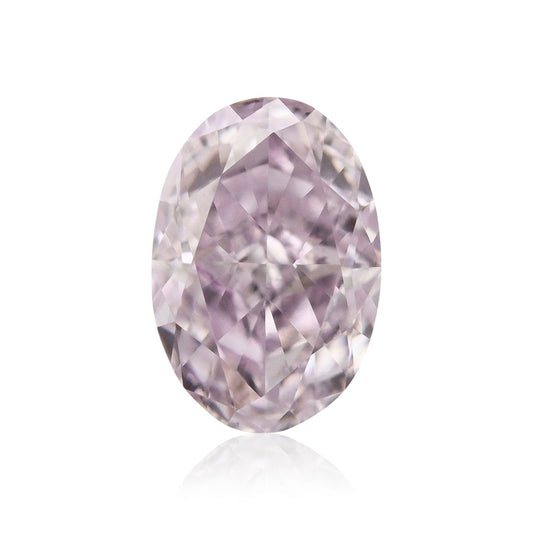 0,50 Karat Fancy Light Purplish Pink Oval Diamond SI1 GIA