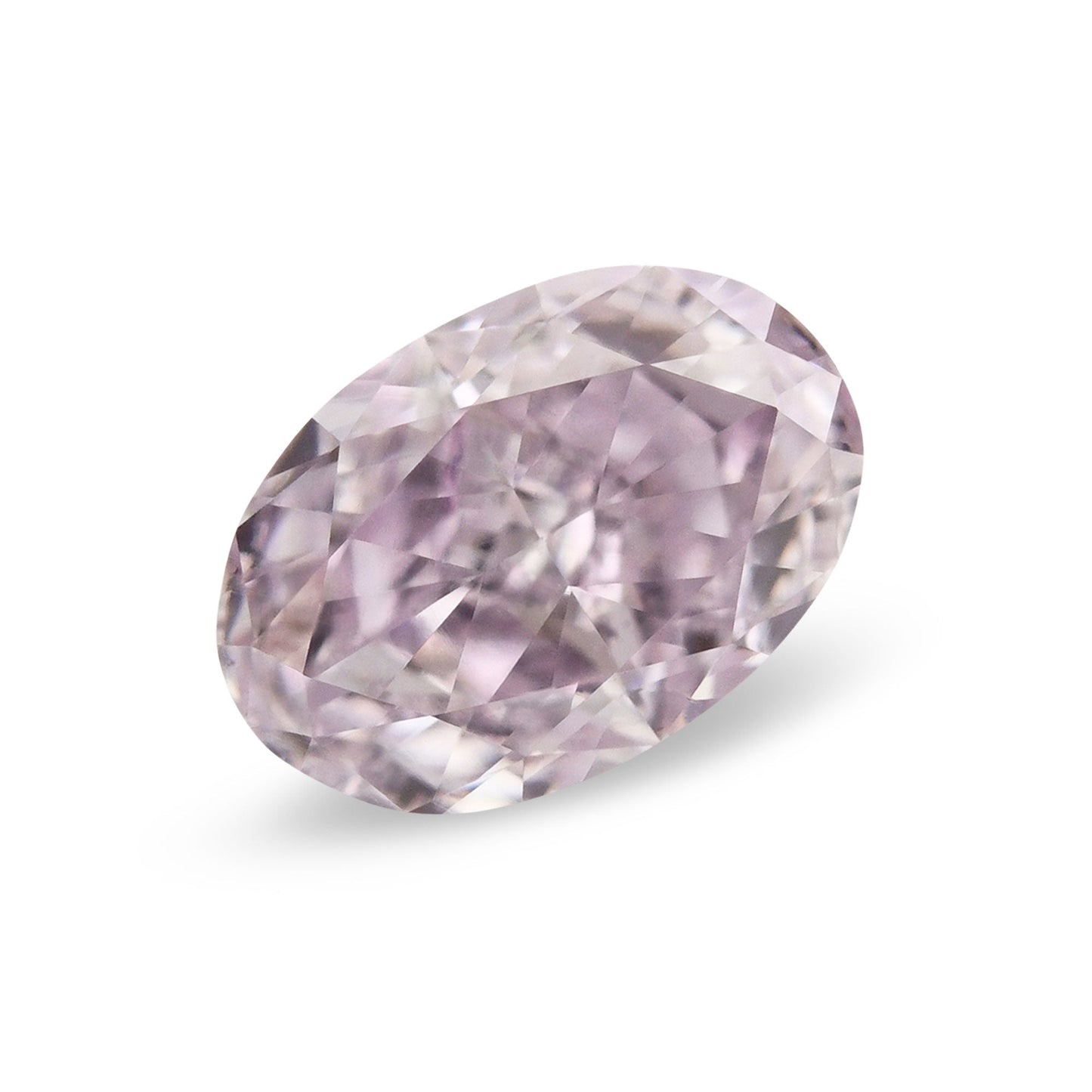 0,50 Karat Fancy Light Purplish Pink Oval Diamond SI1 GIA