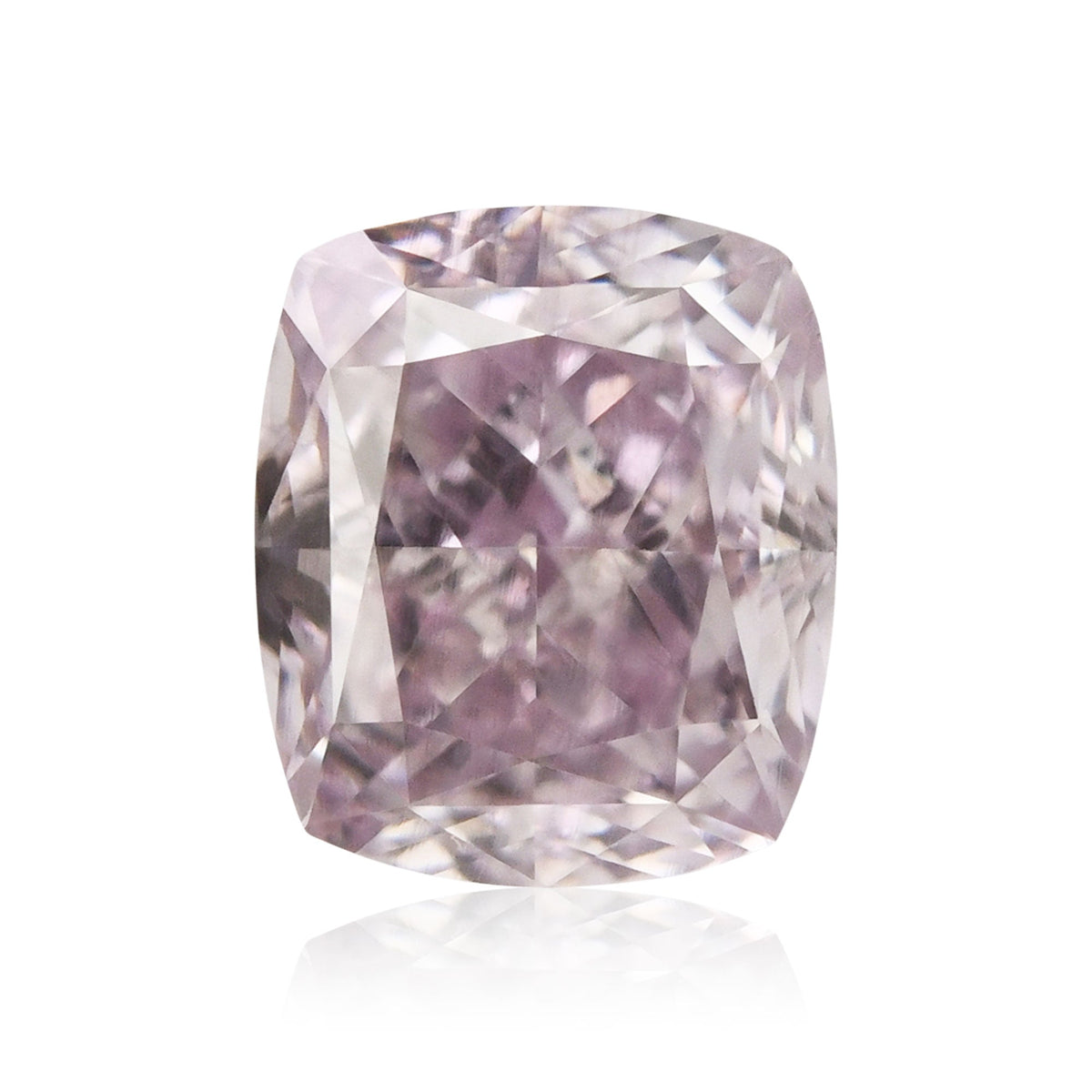 0.50 Carat Fancy Light Purplish Pink Cushion Diamond SI1 GIA