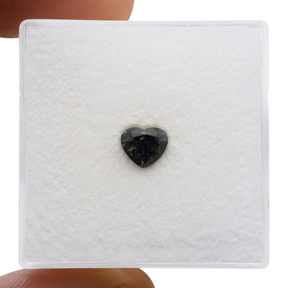 Herzförmiger Diamant | 0,5 ct | Dunkelgrau-Blau | Reinheitsgrad: VS1 | GIA | Ref. 712660