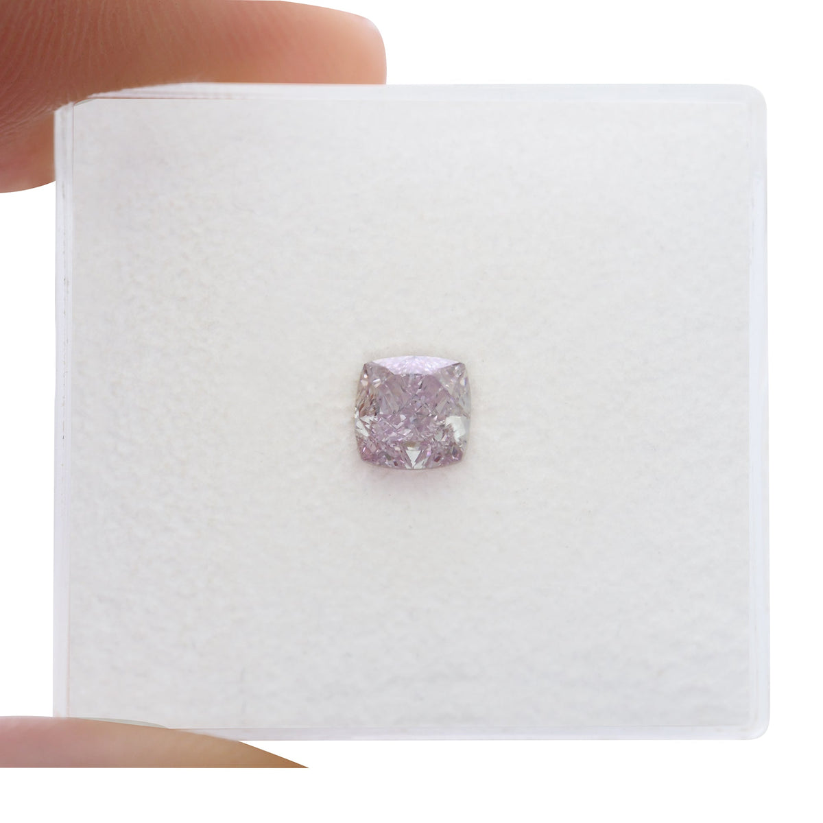 Kissenförmiger Diamant | 0,5 ct | Ausgefallenes Purpurrosa | VS2 | GIA | Ref. 717016