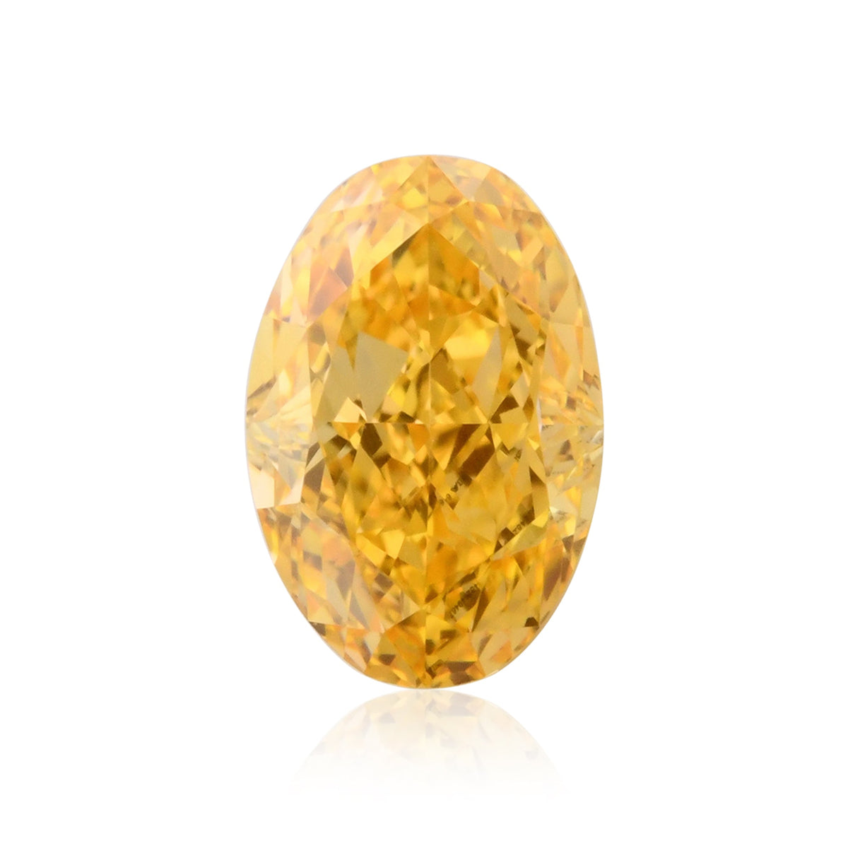 Ovaler Diamant | 0,5 ct | Fancy Vivid Orange Yellow | VVS2 | GIA | Ref 714848