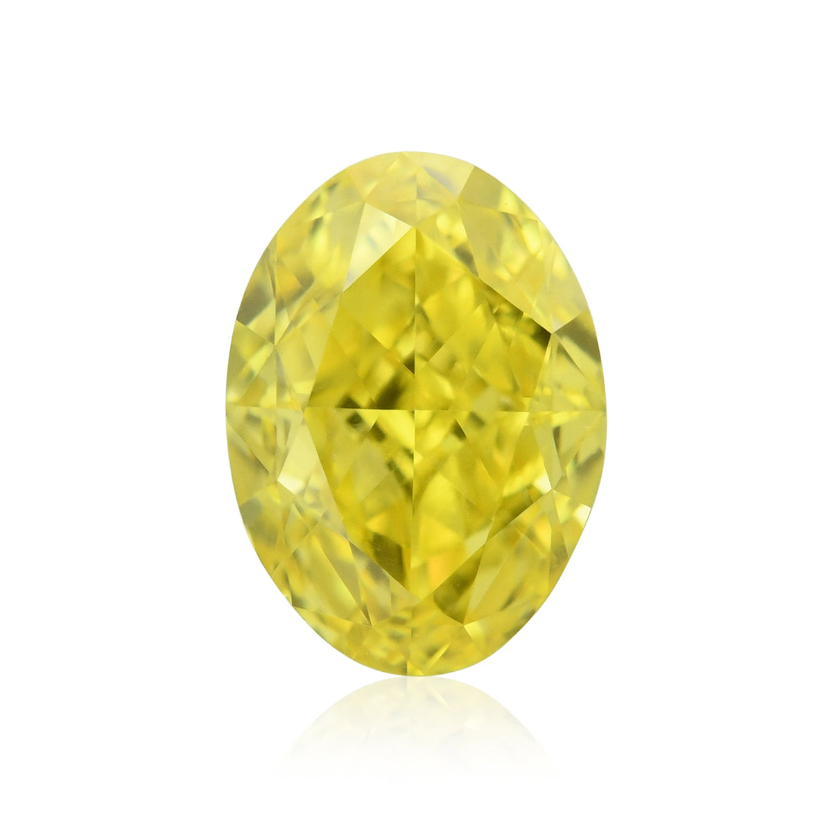 Oval Diamond | 0.5 ct | Fancy Vivid Yellow | VS2 | GIA | Ref 663781