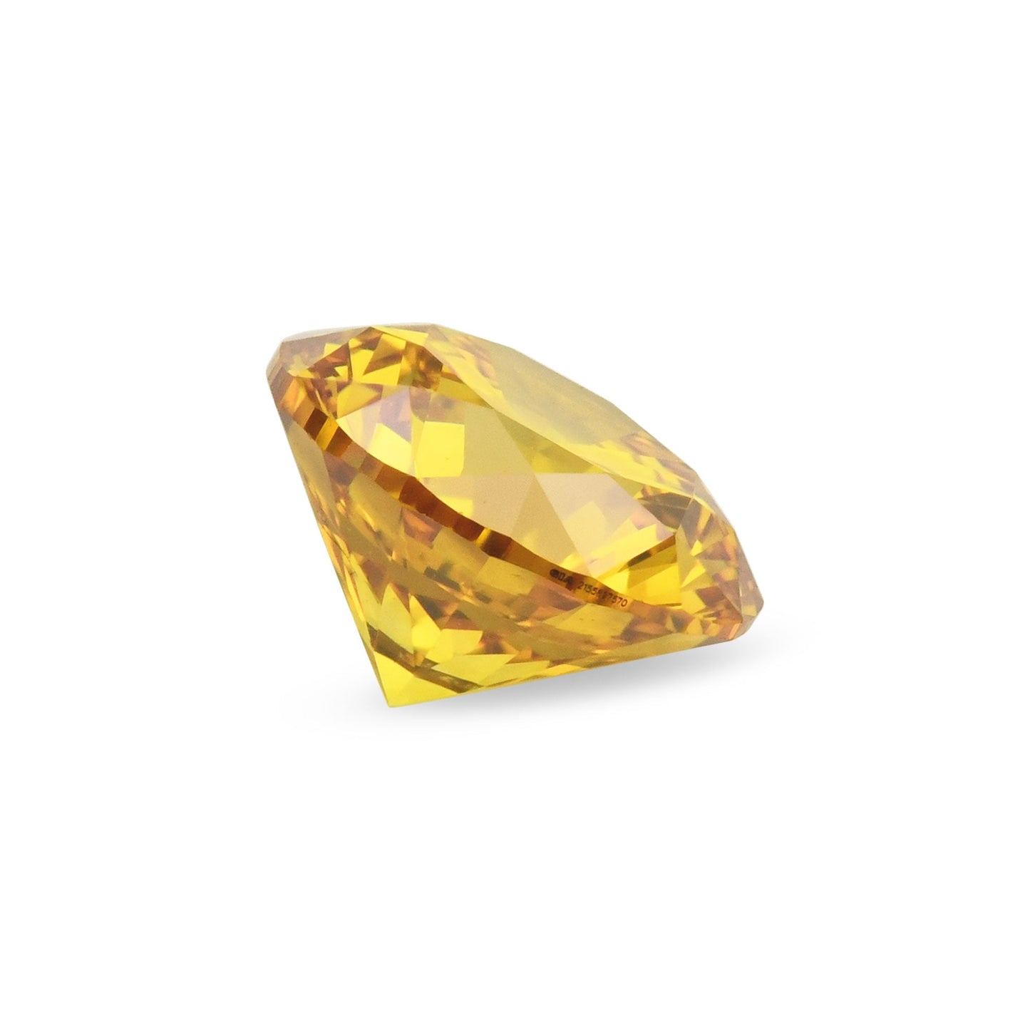 0,51 Karat Fancy Vivid Orange Yellow Runder Diamant VS2 GIA