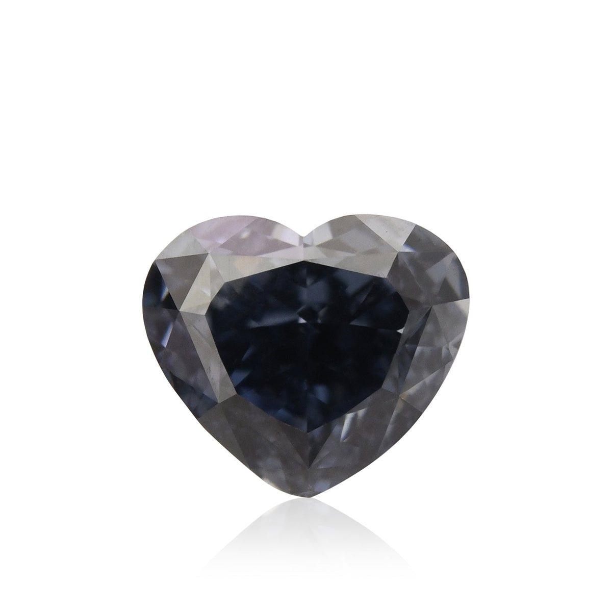 Herzförmiger Diamant | 0,5 ct | Dunkelgrau-Blau | Reinheitsgrad: VS1 | GIA | Ref. 712660