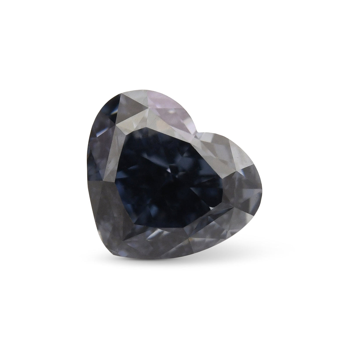 Herzförmiger Diamant | 0,5 ct | Dunkelgrau-Blau | Reinheitsgrad: VS1 | GIA | Ref. 712660
