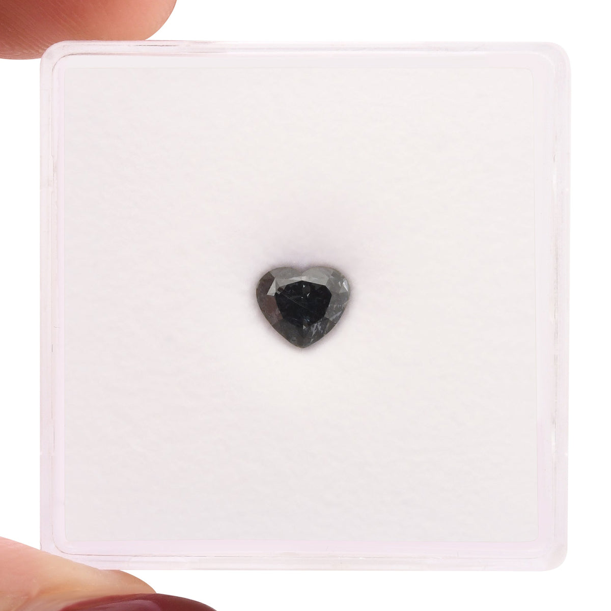 Herzförmiger Diamant | 0,5 ct | Dunkelgrau-Blau | Reinheitsgrad: VS1 | GIA | Ref. 712660