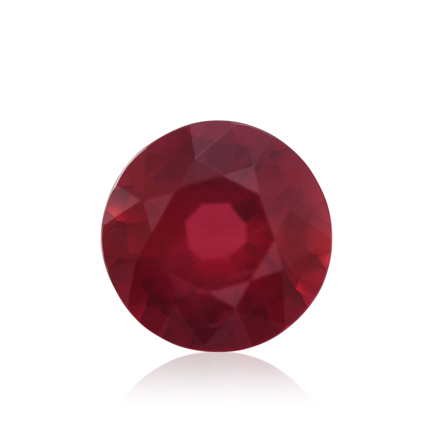 0.51 Carat Red MOZAMBIQUE Round Ruby