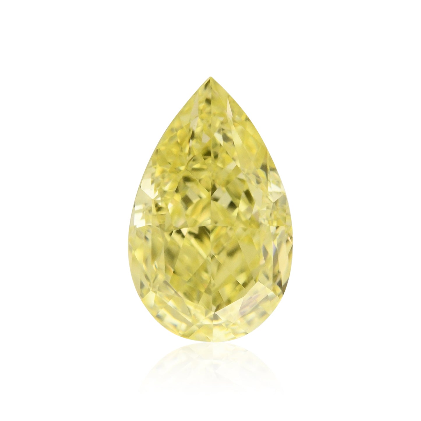 0,52 Karat Fancy Yellow Birnenförmiger Diamant VS1 GIA