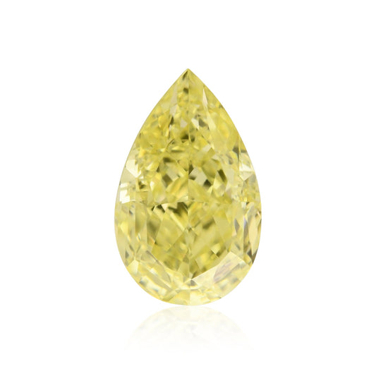 0,52 Karat Fancy Yellow Birnenförmiger Diamant VS1 GIA