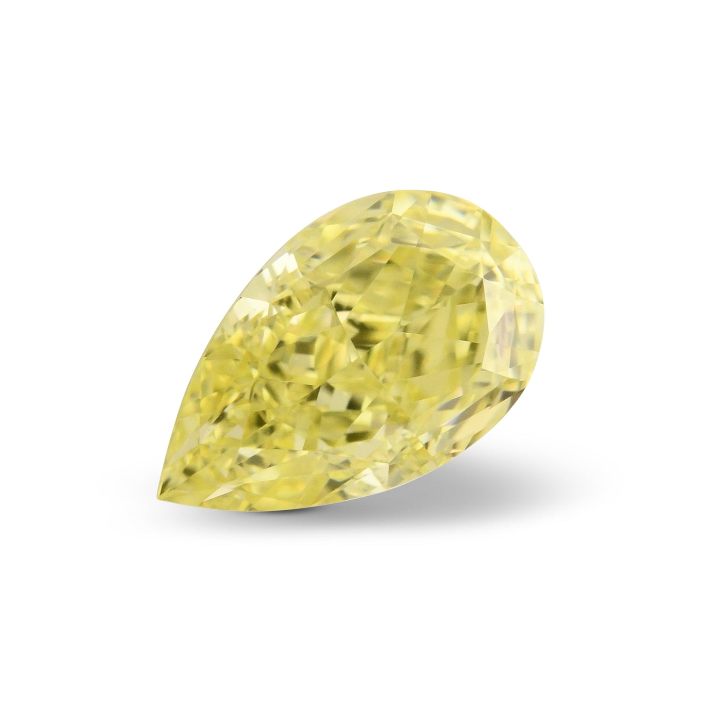 0,52 Karat Fancy Yellow Birnenförmiger Diamant VS1 GIA