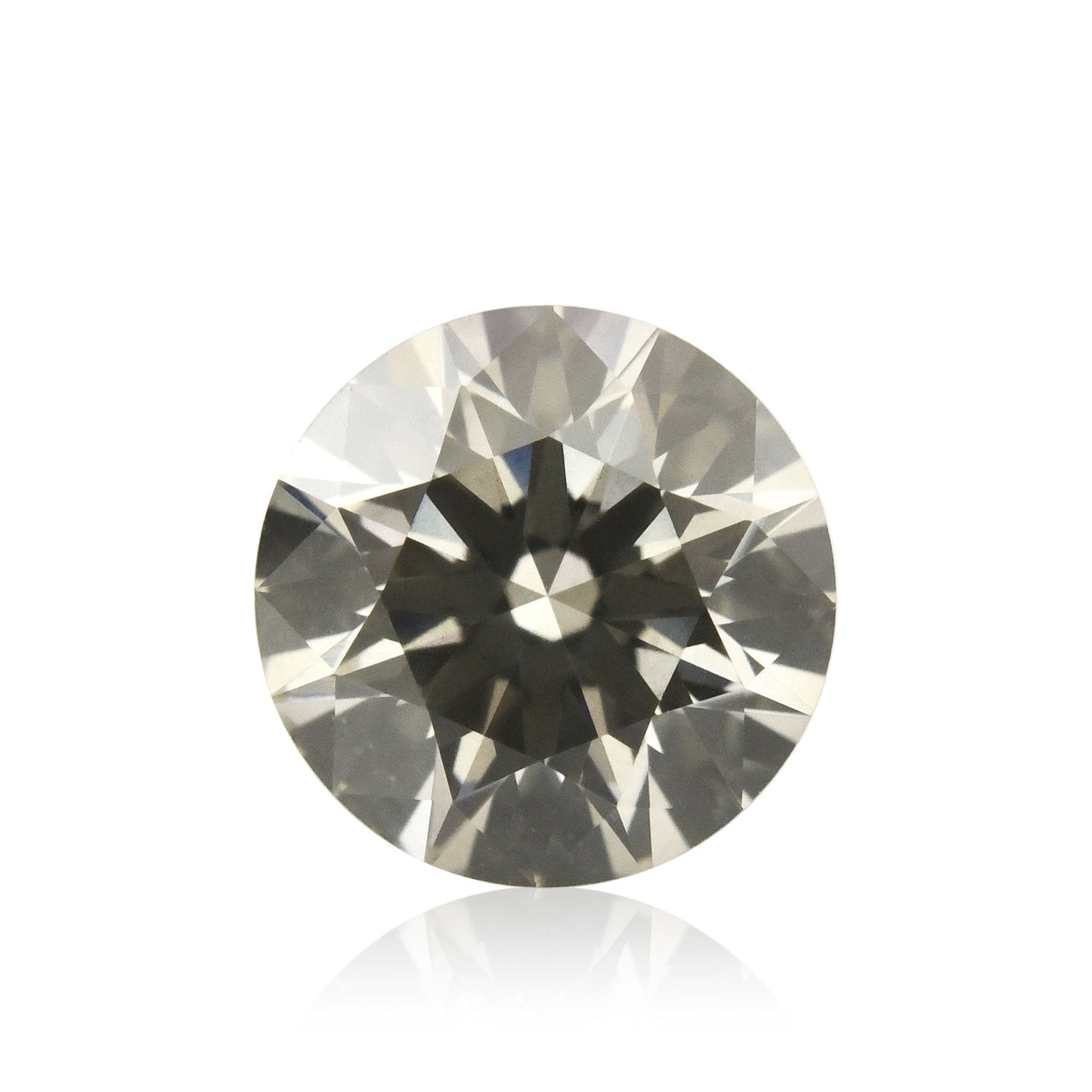 0,53 Karat Fancy Gray Runder Diamant SI1 GIA