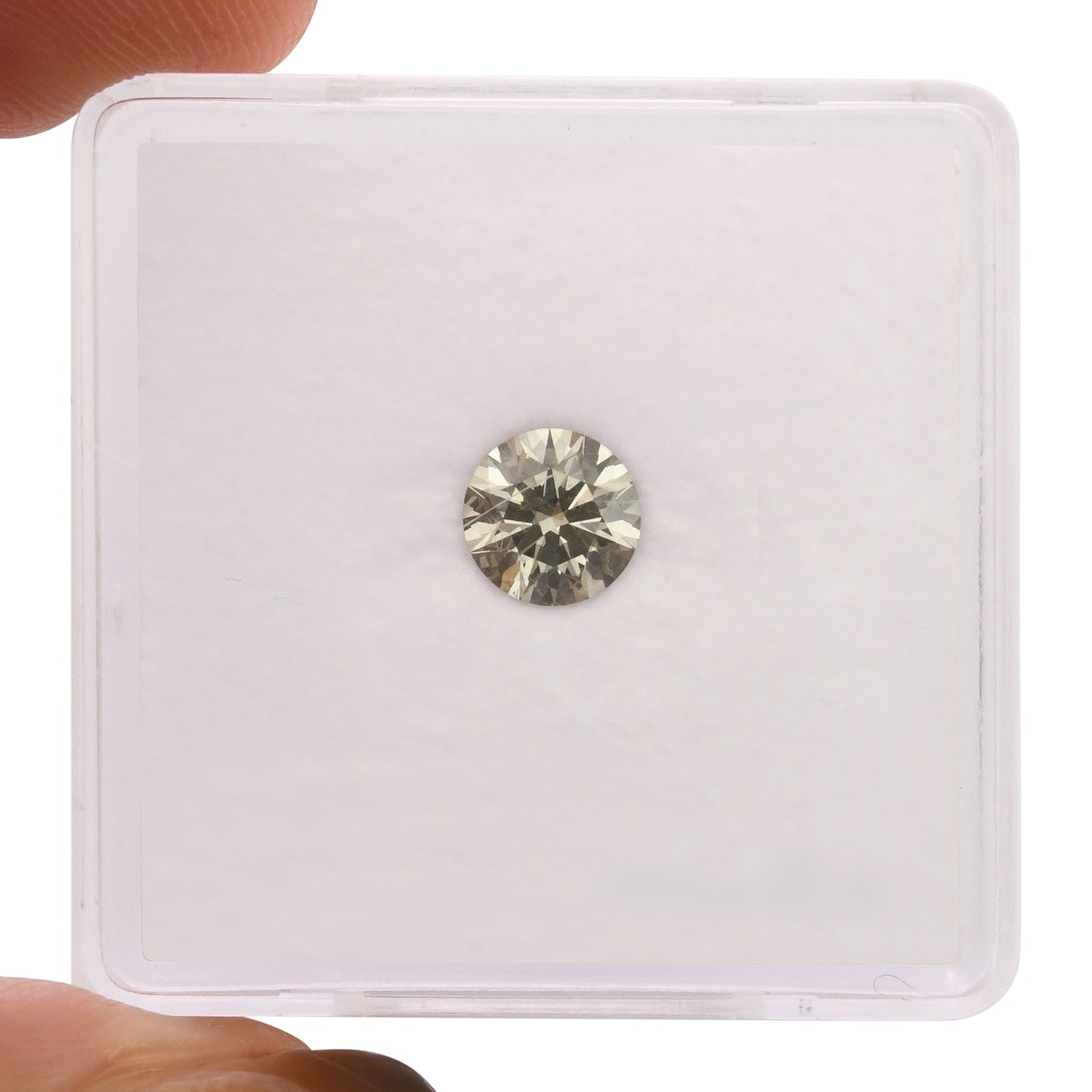0,53 Karat Fancy Gray Runder Diamant SI1 GIA