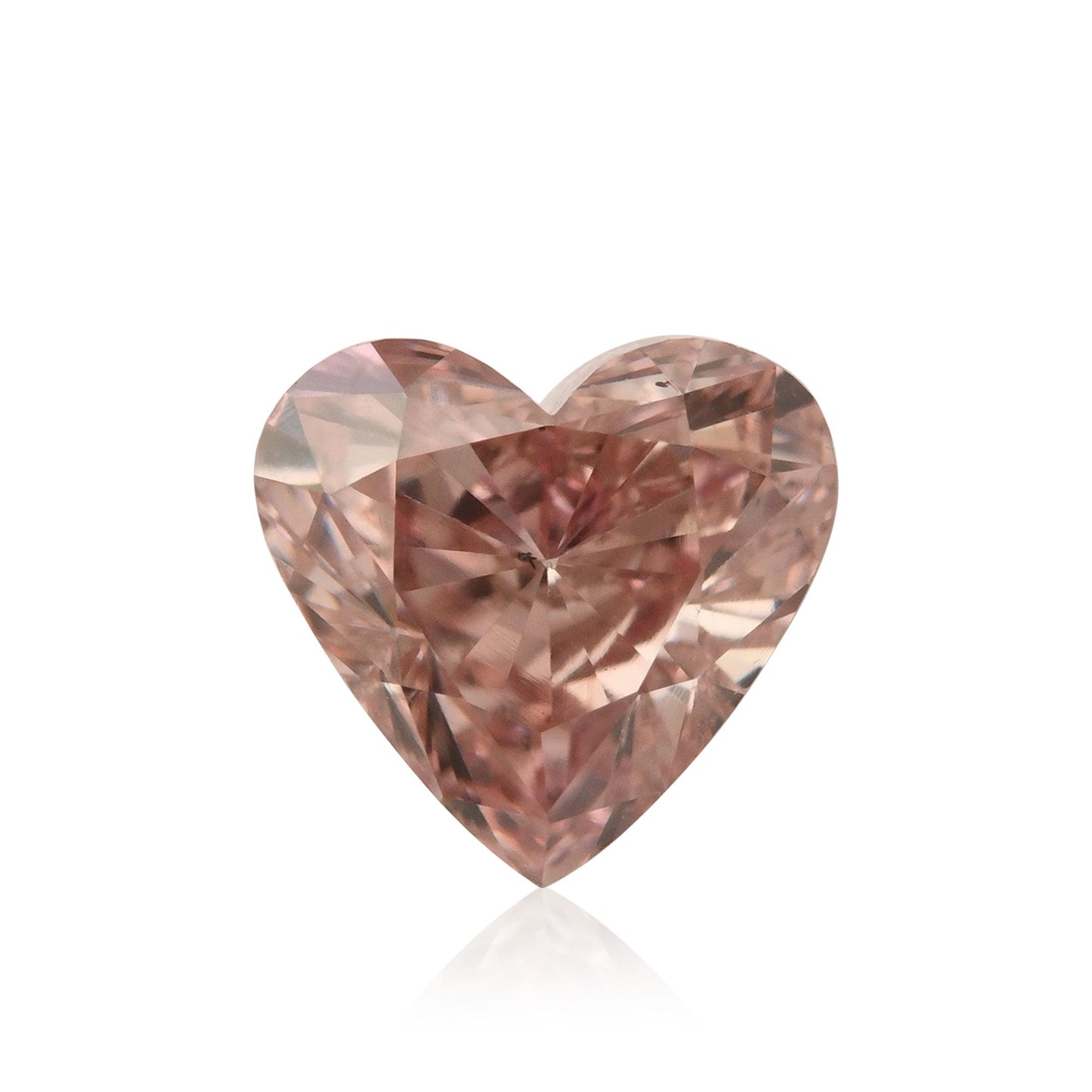 0,54 Karat Fancy Orange Pink Heart Diamant SI1 GIA
