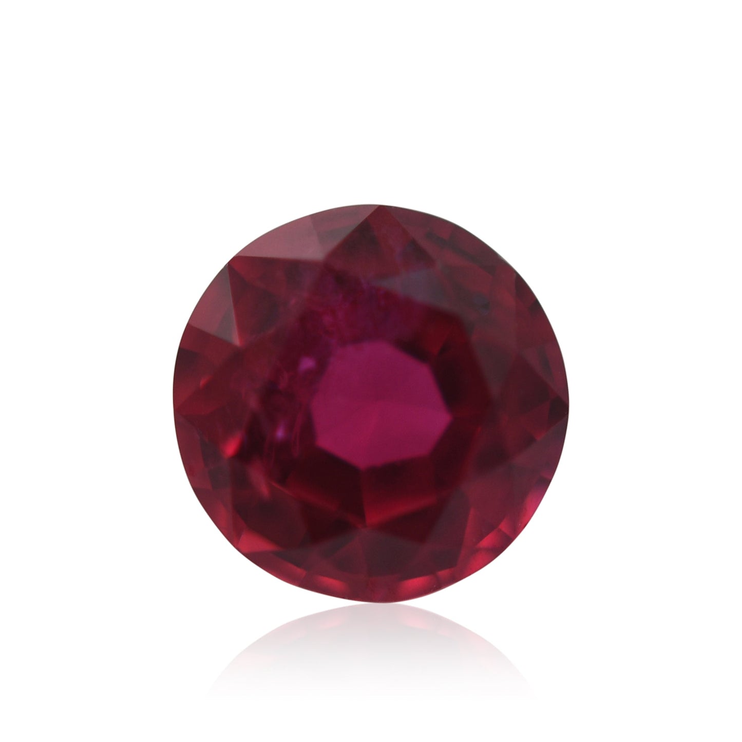 0.54 Carat Red MOZAMBIQUE Round Ruby