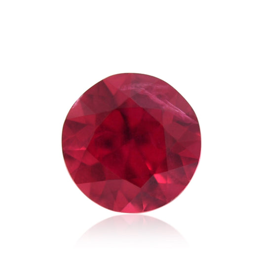 0.54 Carat Red MOZAMBIQUE Round Ruby