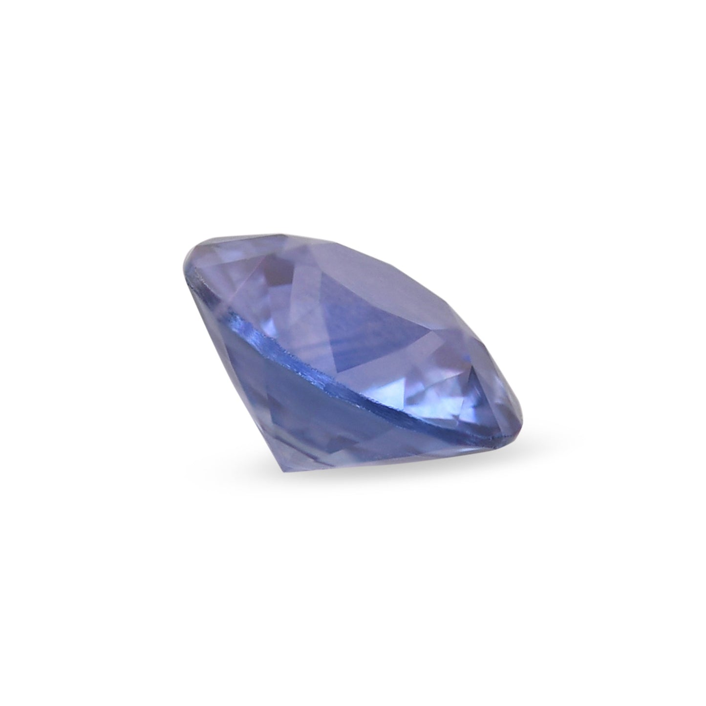 0,54 Karat blauer runder Saphir aus Sri Lanka