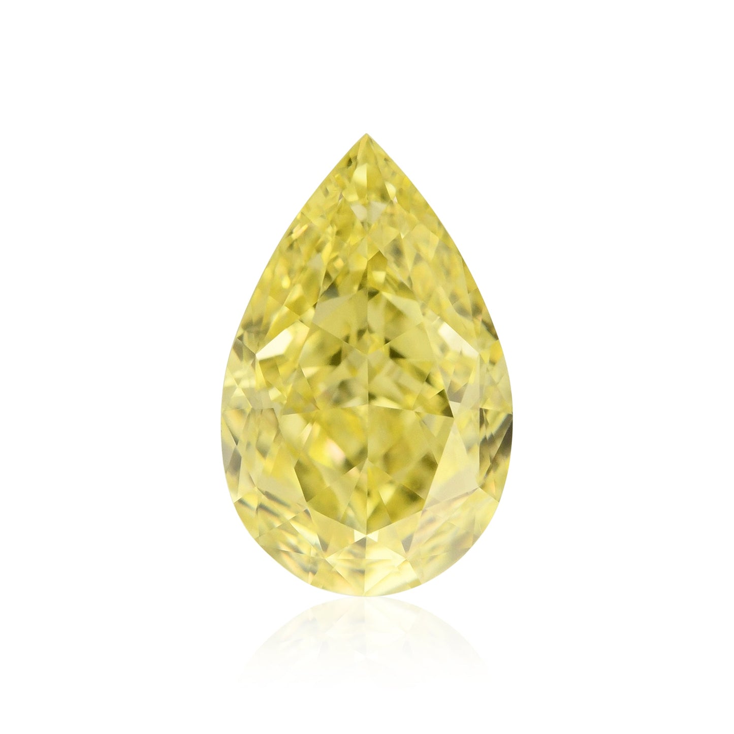 0,55 Karat Fancy Intense Yellow Pear Diamond VS1 GIA
