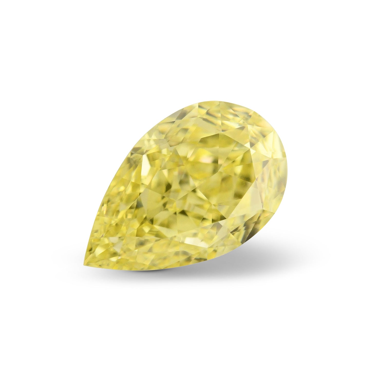 0,55 Karat Fancy Intense Yellow Pear Diamond VS1 GIA
