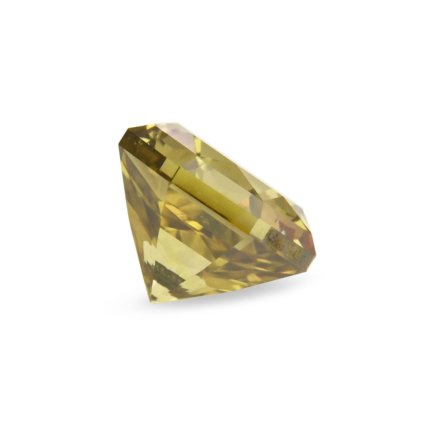 0,56 Karat Fancy Deep Brownish Greenish Yellow Octagon-Diamant (SI2) GIA
