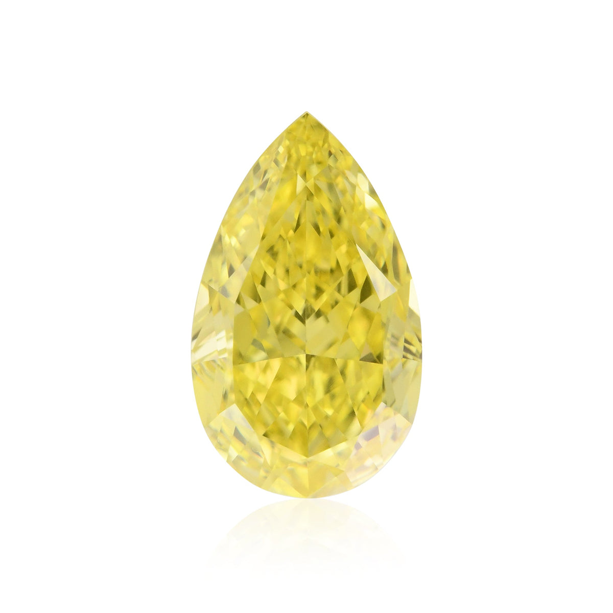 Birnenförmiger Diamant | 0,56 ct | Fancy Vivid Yellow | VVS2 | GIA | Ref. 710466