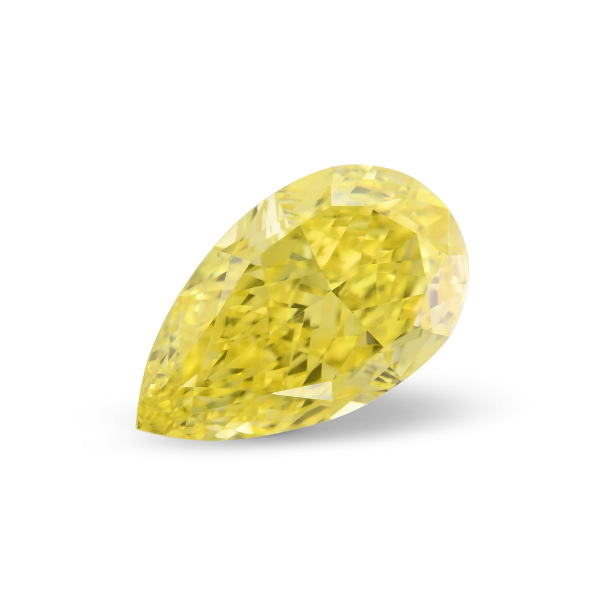 Birnenförmiger Diamant | 0,56 ct | Fancy Vivid Yellow | VVS2 | GIA | Ref. 710466