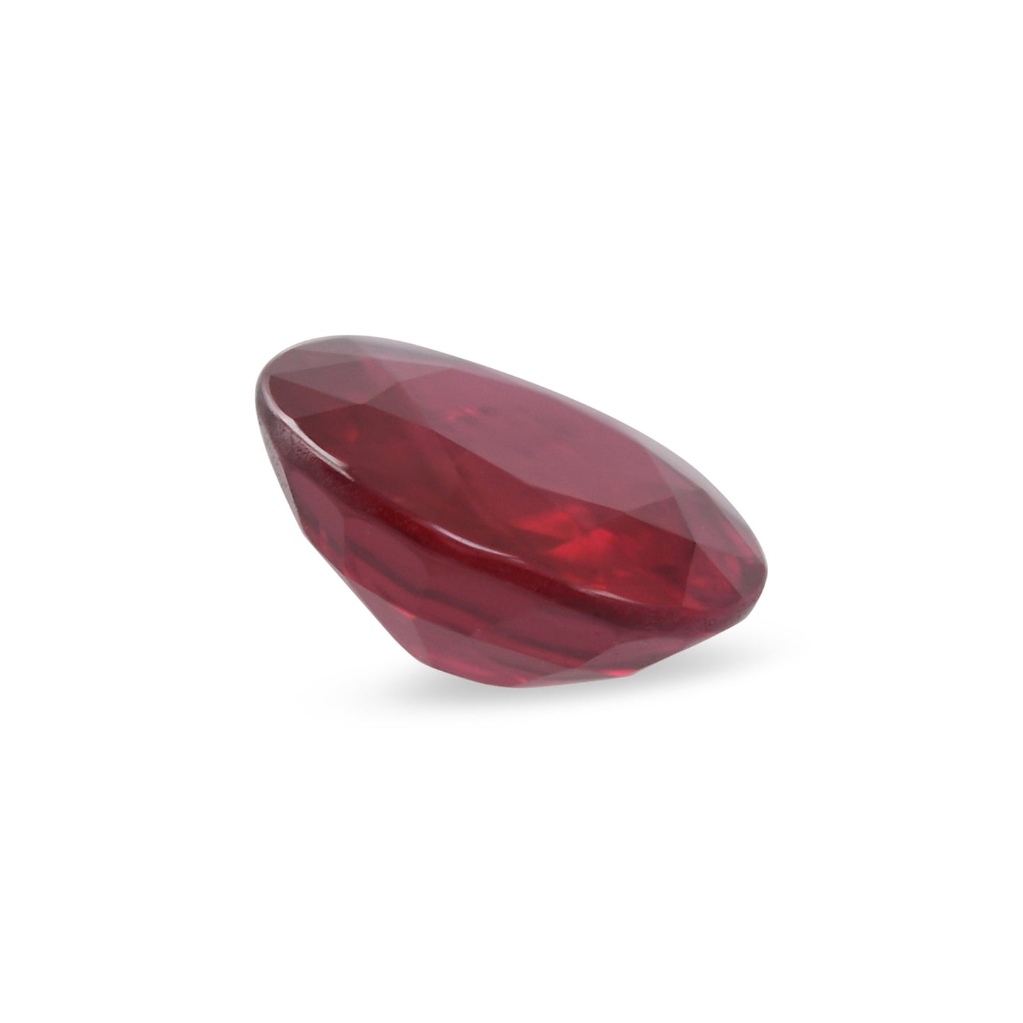0,56 Karat roter runder Rubin aus Mosambik