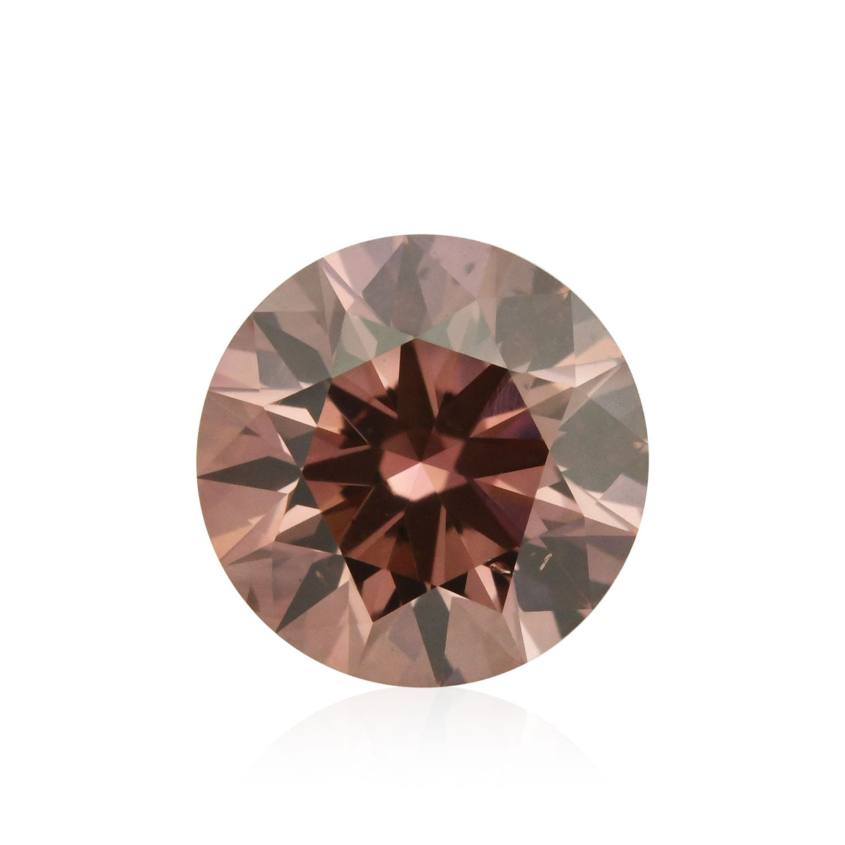 Runder Diamant | 0,57 ct | Fancy Deep Brownish Orange-Pink | SI1 | GIA | Ref 698216