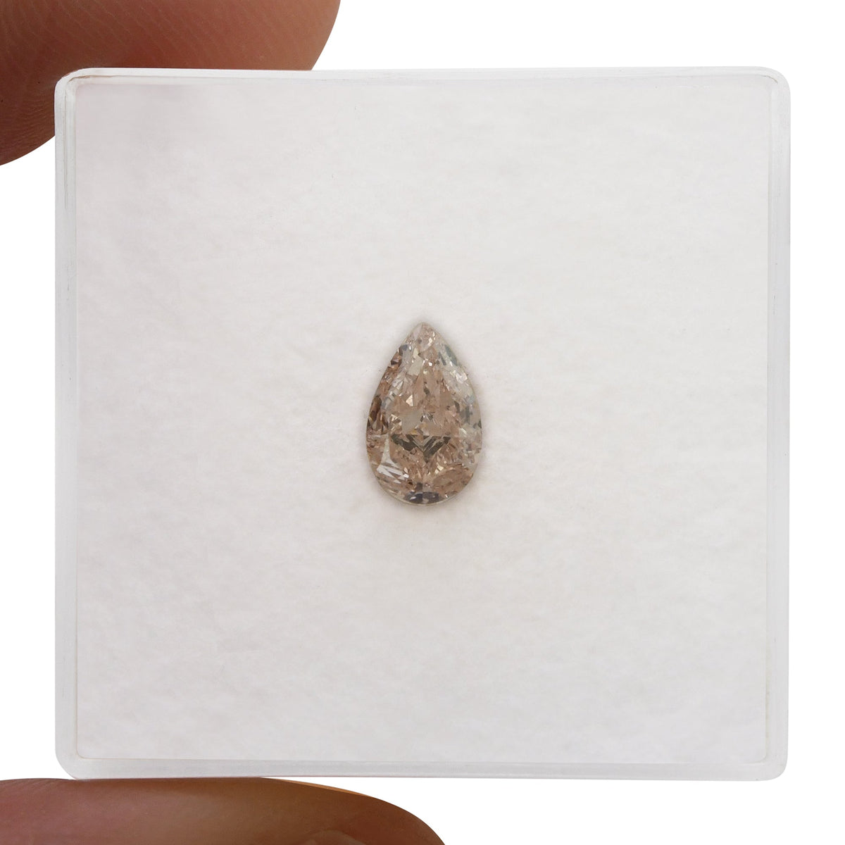 Pear Diamond | 0.57 ct | Fancy Brown Pink | VVS2 | GIA | Ref 720384