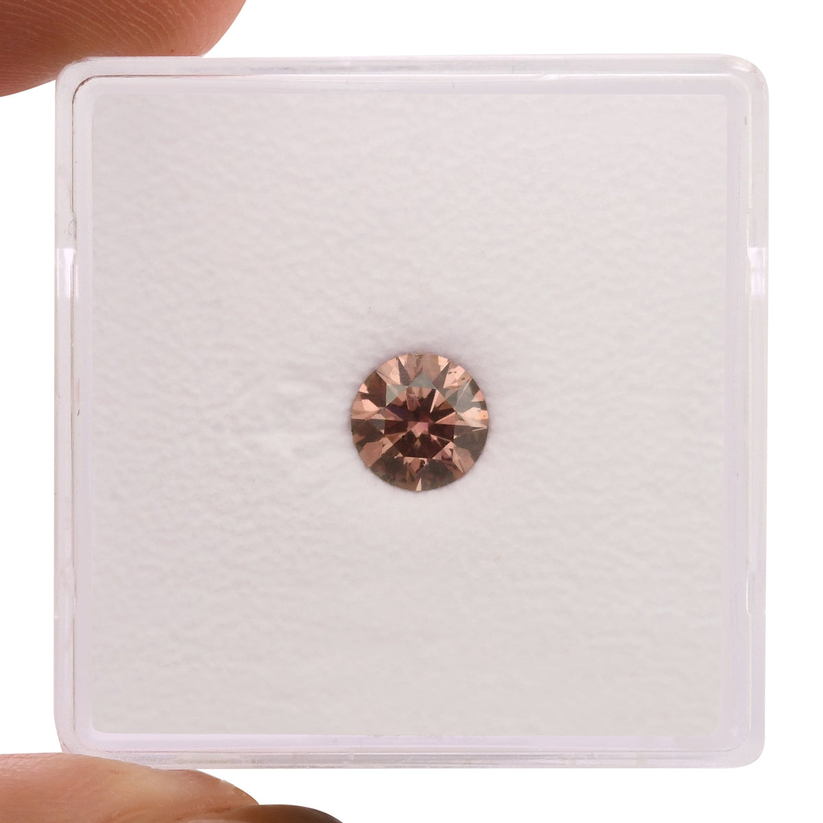 Runder Diamant | 0,57 ct | Fancy Deep Brownish Orange-Pink | SI1 | GIA | Ref 698216