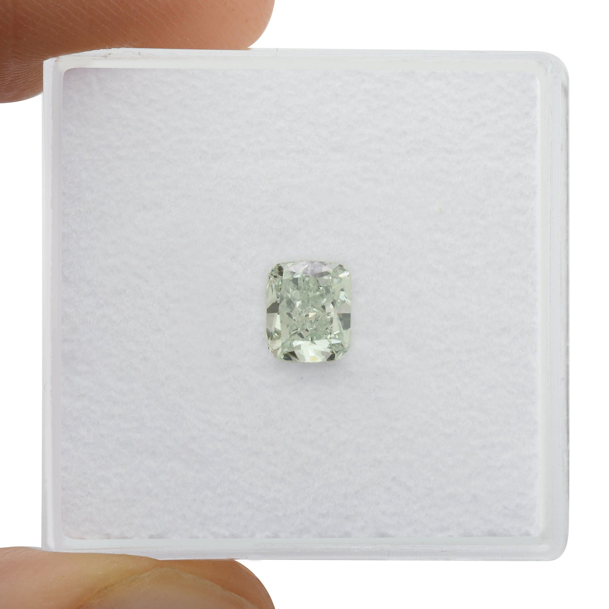 Kissenförmiger Diamant | 0,57 ct | Fancy Green | VVS2 | GIA | Ref. 718958
