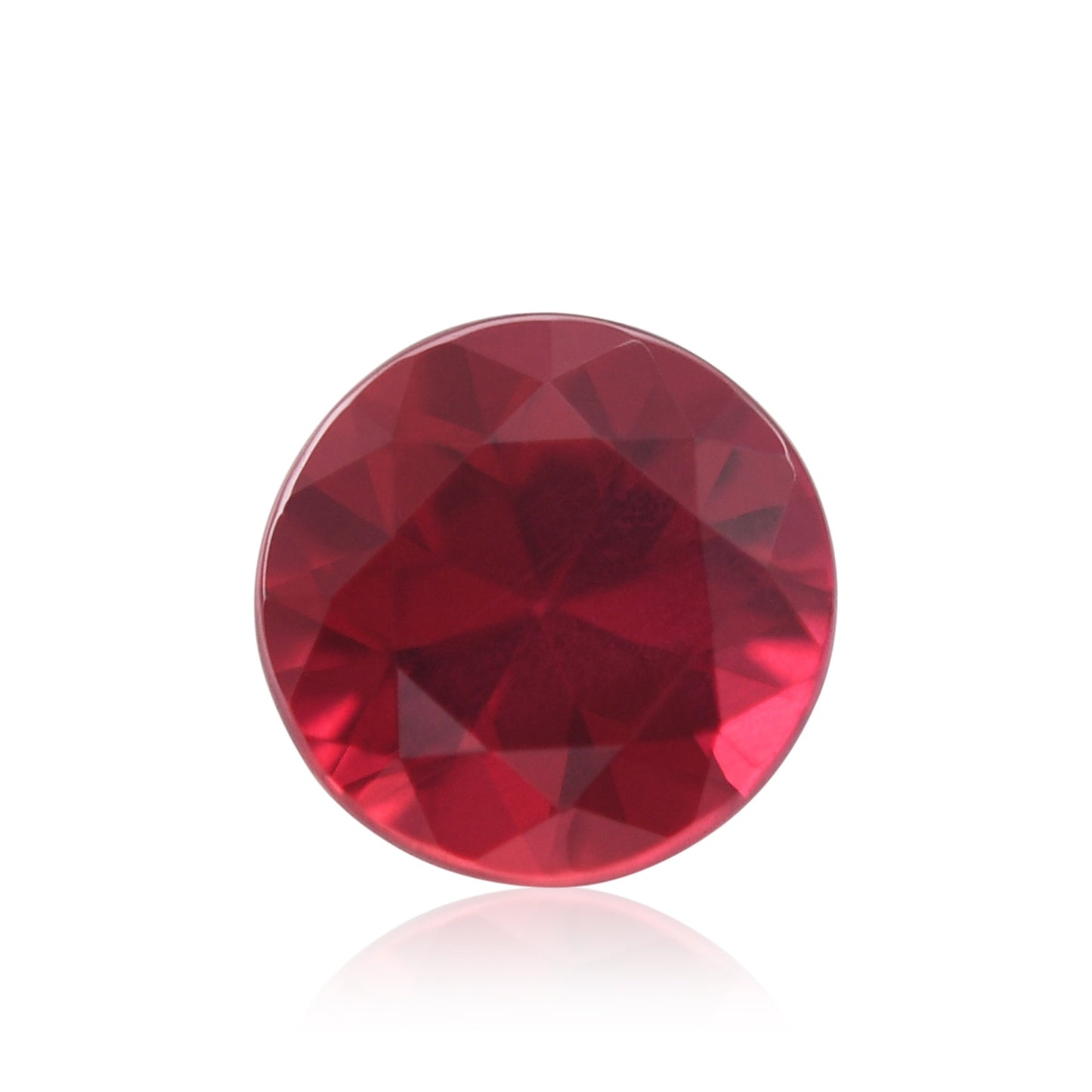 0,58 Karat roter runder Rubin aus Mosambik