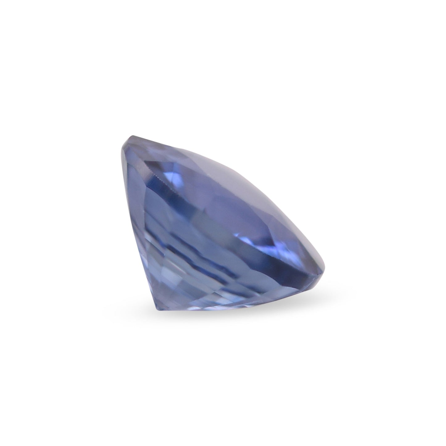 0,58 Karat blauer runder Saphir aus Sri Lanka