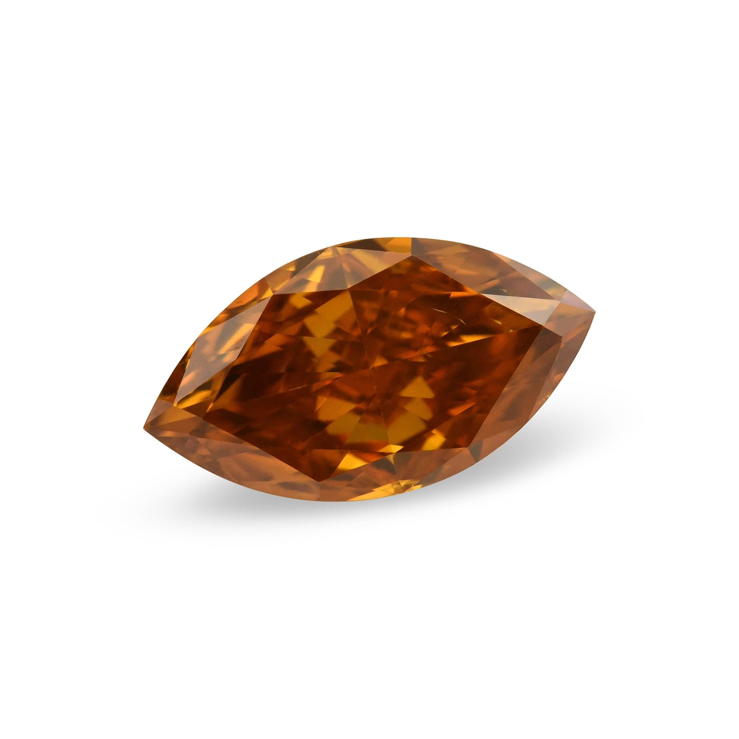 0,59 Karat Fancy Deep Yellowish Orange Marquise Diamant SI2 GIA