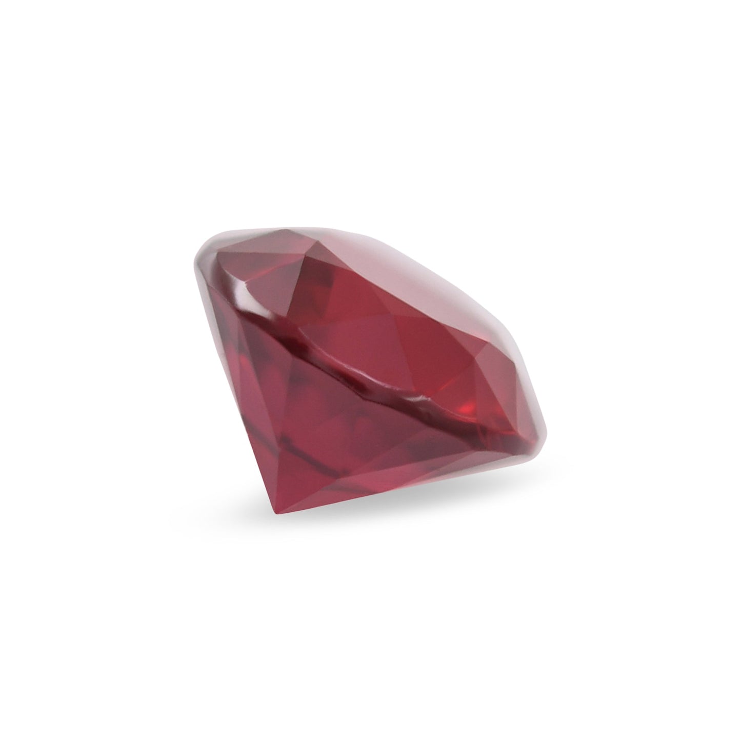 0,59 Karat roter runder Rubin aus Mosambik