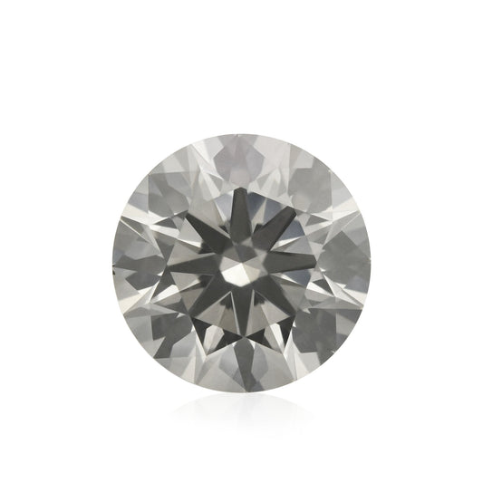 0.60 Carat Fancy Light Gray Round Diamond SI1 GIA