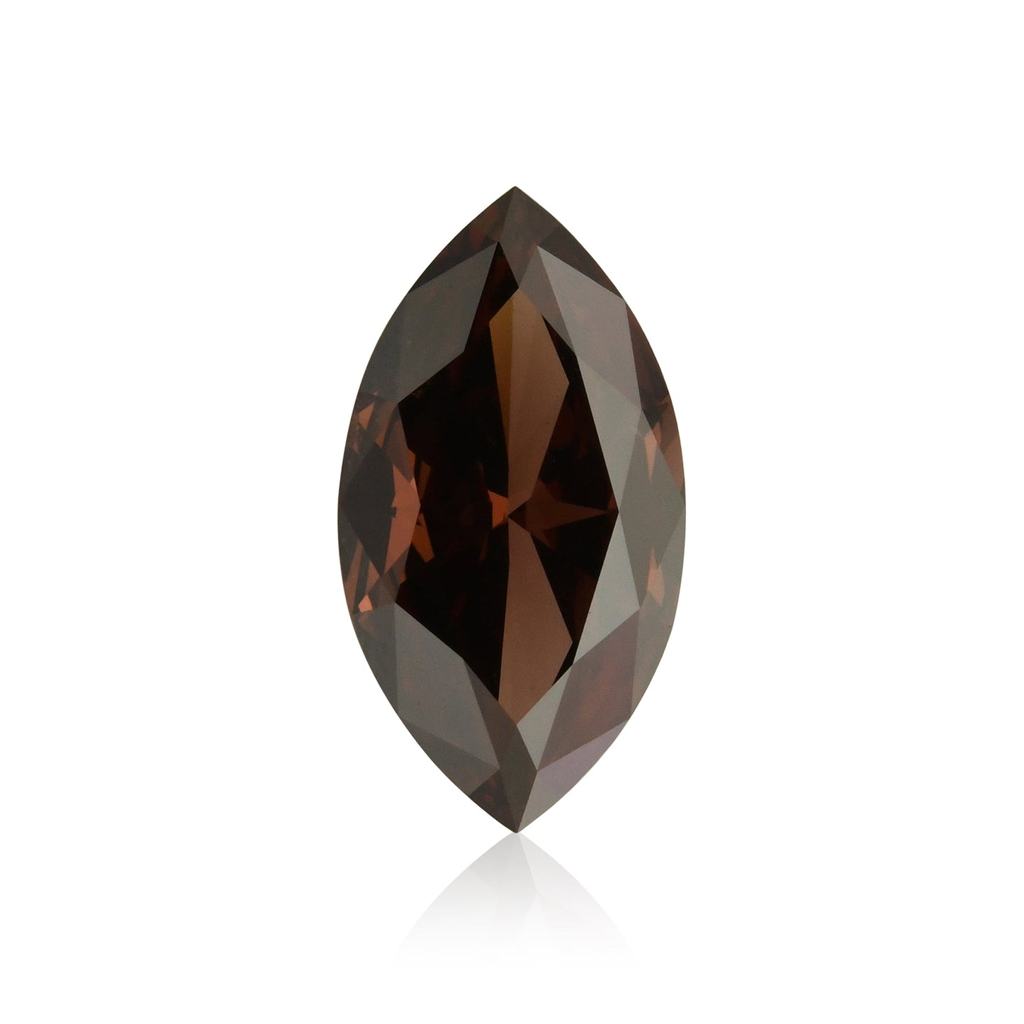 0,60 Karat Fancy Dark Pink Brown Marquise Diamant SI1 GIA