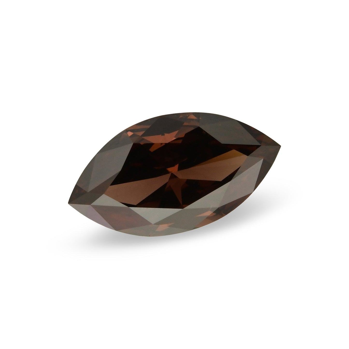 0,60 Karat Fancy Dark Pink Brown Marquise Diamant SI1 GIA