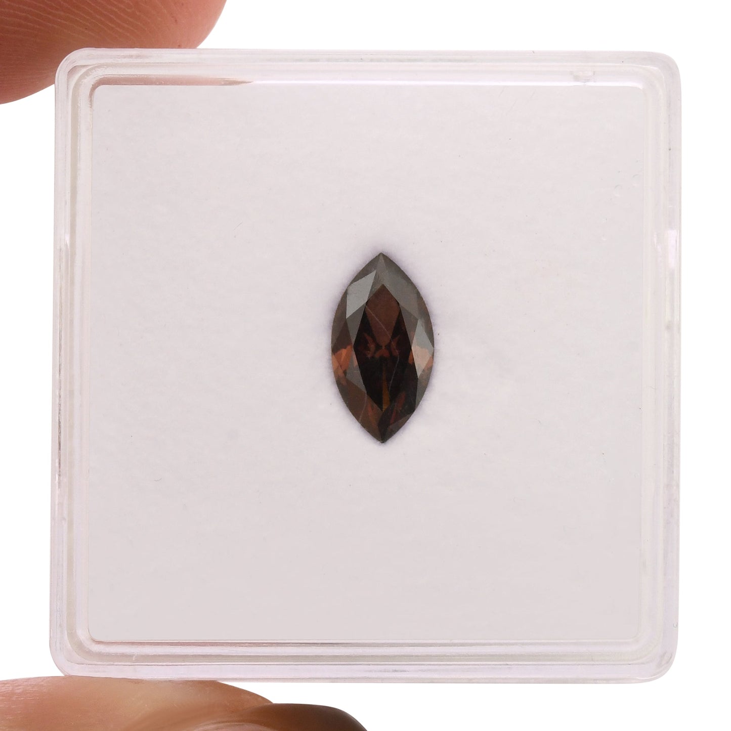 0,60 Karat Fancy Dark Pink Brown Marquise Diamant SI1 GIA