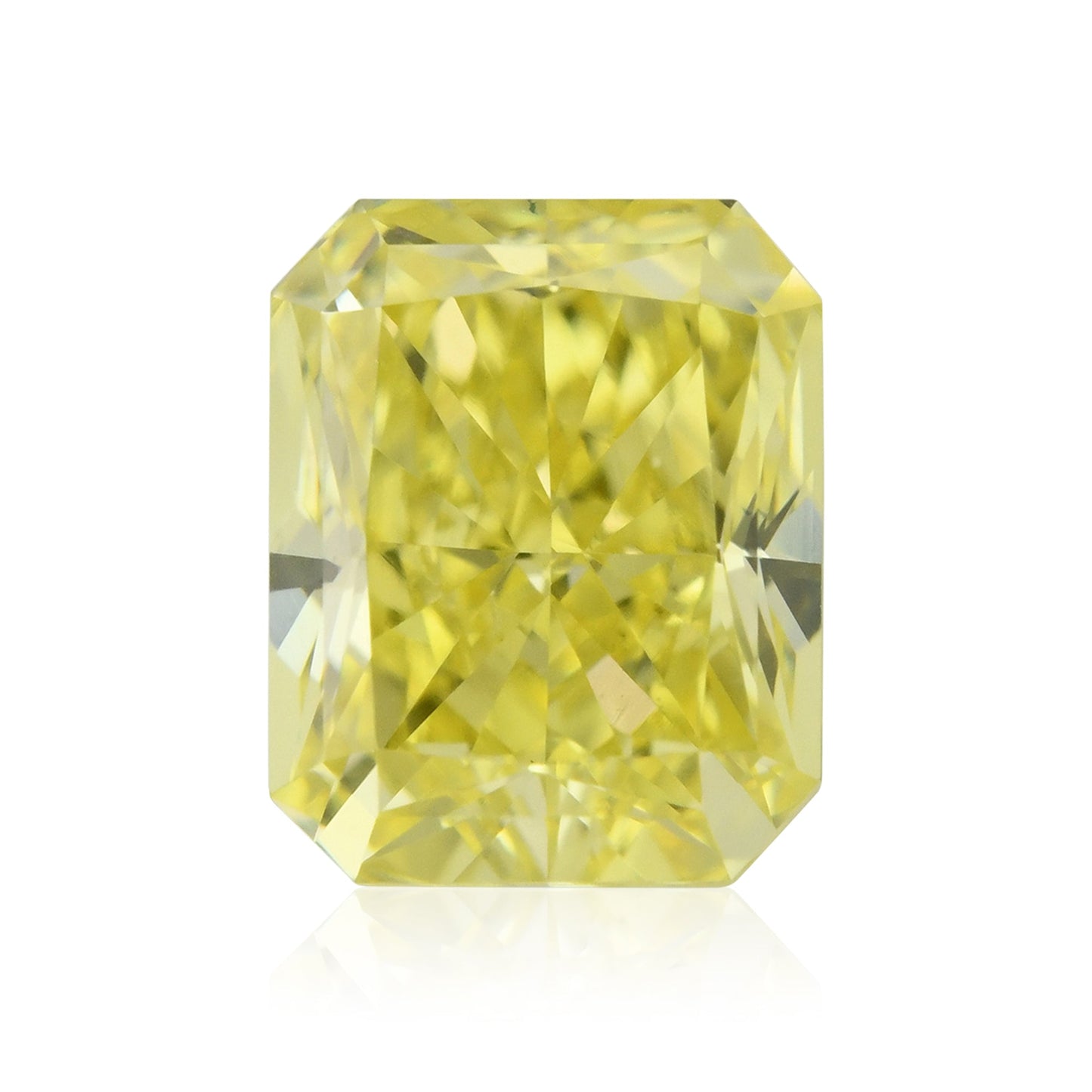 0.60 Carat Fancy Intense Yellow Radiant Diamond VS1 GIA