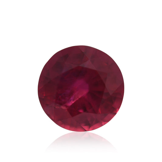 0.60 Carat Red MOZAMBIQUE Round Ruby