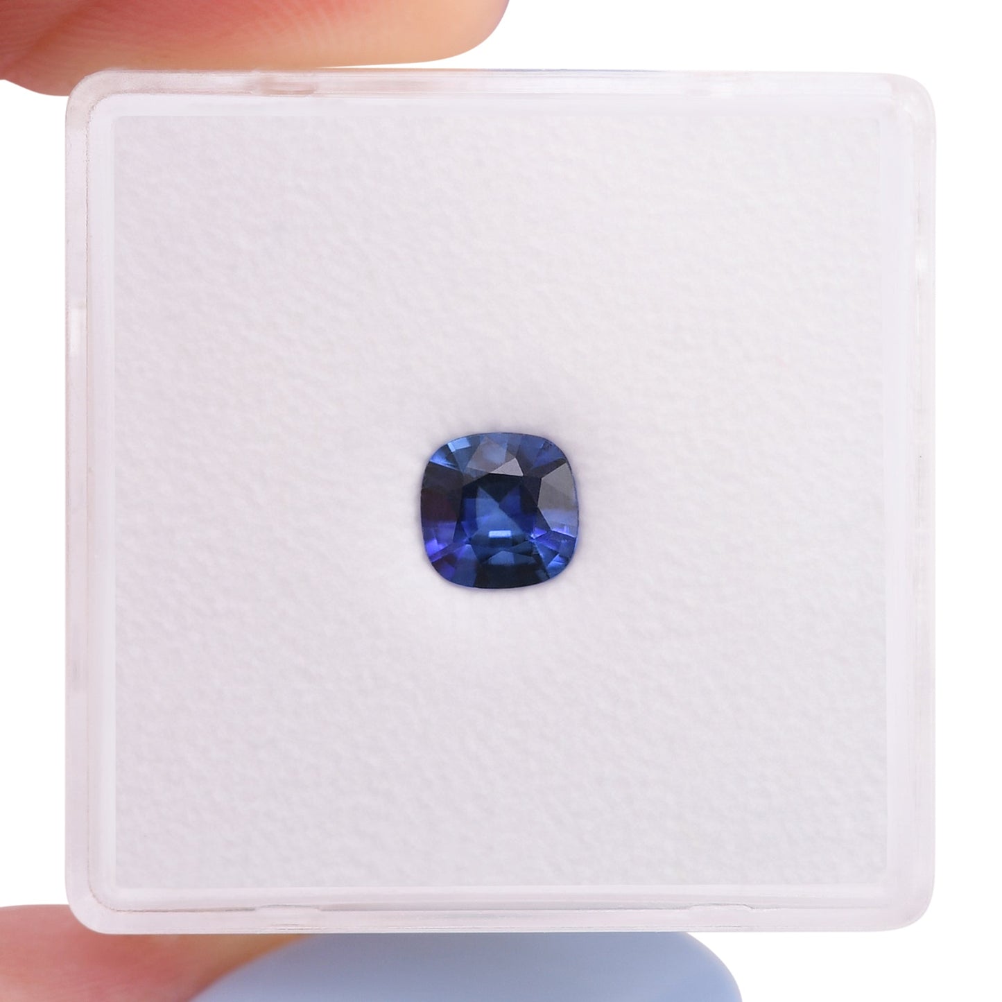0,60 Karat blauer Kissen-Saphir aus Sri Lanka