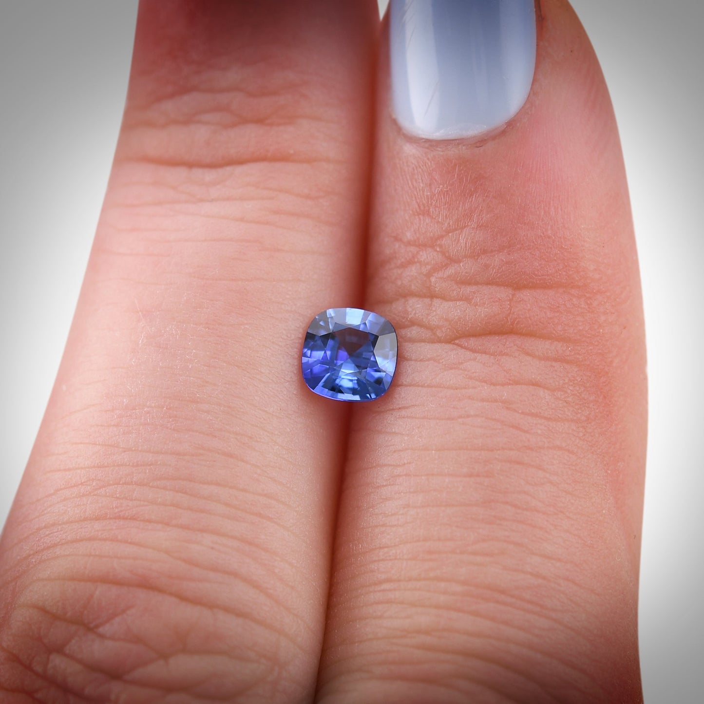 0,60 Karat blauer Kissen-Saphir aus Sri Lanka